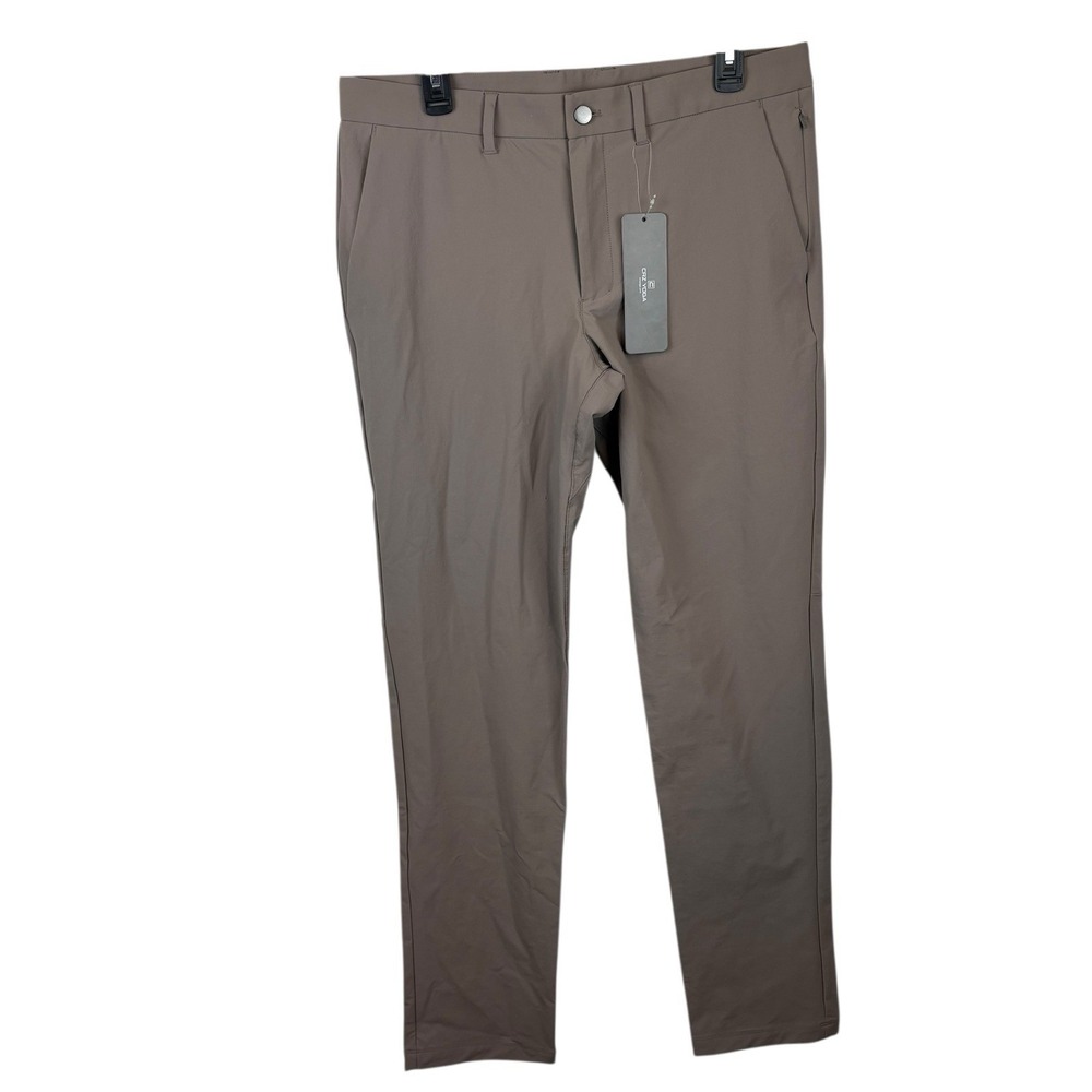 NWT CRZ Yoga Taupe Men's Casual Dress Golf Pants Size 33‎ NS002